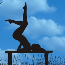 Shoulder stand is part of the Iyengar series to reduce stress.